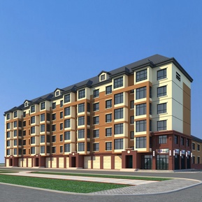 现代 住宅楼 多层住宅