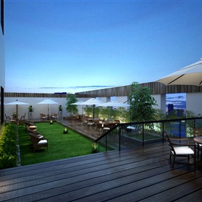 现代 花园 露台花园