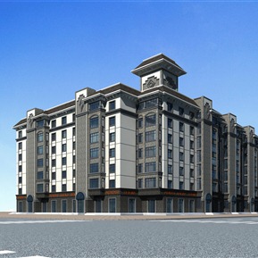 欧式 商业楼 商业办公楼酒店