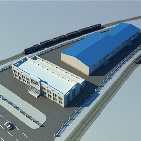 现代 厂房 厂区