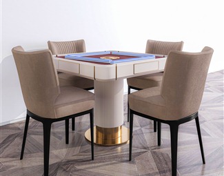 轻奢棋牌室麻将桌