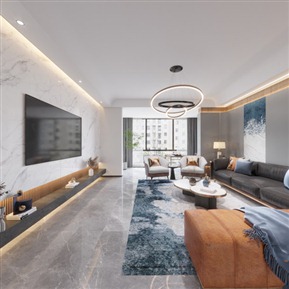 轻奢 客餐厅 客餐厅全景