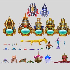 现代 游戏角色 捕鱼达人游戏