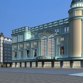 欧式 商业街 购物中心