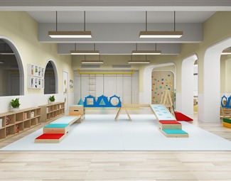 现代 幼儿园 幼儿园感统训练教室