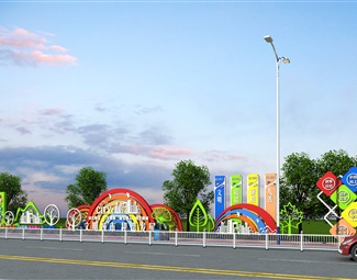 现代 城市雕塑 文明城市雕塑