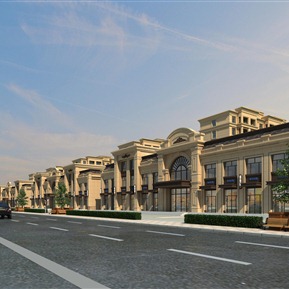 欧式 商业街 商业沿街