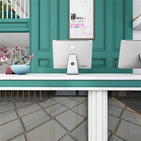 简欧 前台 美容院前台