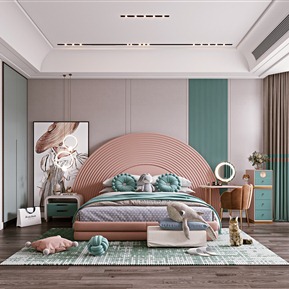 现代 儿童房