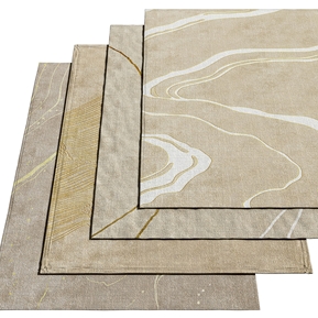 现代 方形地毯 布艺绒毛地毯