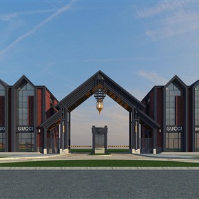 欧式 大门 商服入口