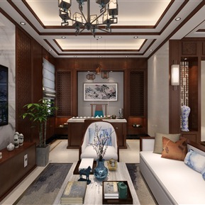 新中式 客厅 别墅