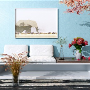 现代 花瓶 花瓶花卉组合 摆件 装饰品