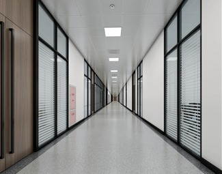 50mb轻奢办公室玻璃隔断3d模型下载下载20.