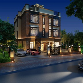 简欧 独栋别墅 别墅外观