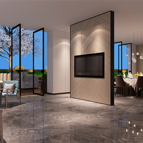 现代 餐厅 楼客餐厅