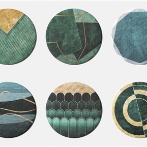 现代 圆形地毯