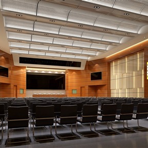 现代 会议厅 会议室主席台办公椅电子屏