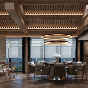 新中式 包间 四合院餐厅