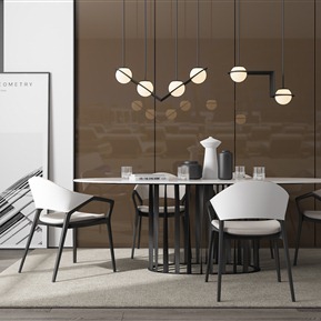 现代 餐桌椅组合