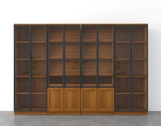 现代客厅书柜
