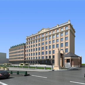 欧式 办公楼 地下桥周边行政办公楼