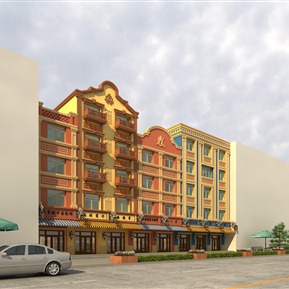 欧式 住宅区 多色住宅