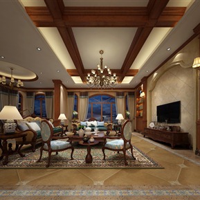 美式 客厅