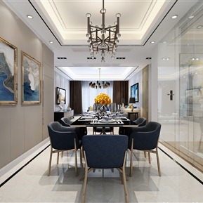 现代 餐厅 客餐厅