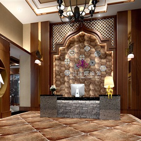 东南亚 前台 瑜伽会所养生馆馆