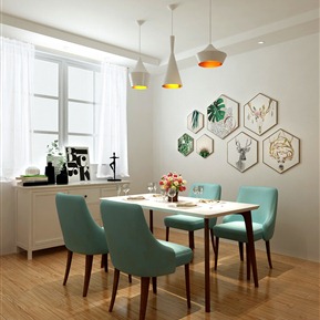北欧 餐桌椅组合 桌椅组合