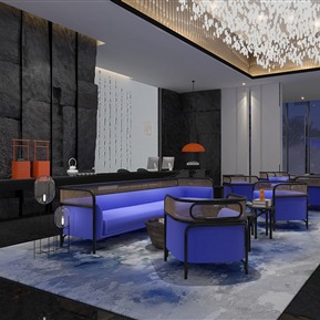 新中式 大厅 酒店大厅