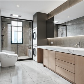 现代 卫生间 极简卫生间