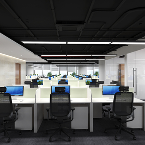 现代 公共办公区 员工区