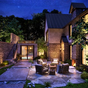 田园 庭院 自然民宿酒店庭院花园