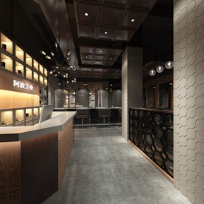 现代 理发店 时尚的理发店