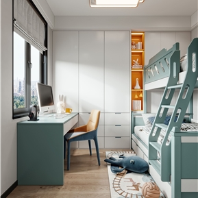 现代 儿童房 儿童房卧室