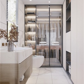 现代 衣帽间 主卧