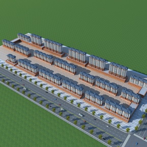 现代 住宅区 住宅