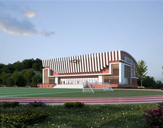 现代现代建筑效果图3d模型下载-3d溜溜网