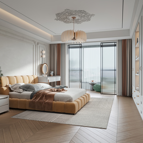 法式 卧室 主卧室