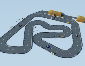现代 赛道 卡丁车