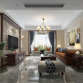 美式 客厅