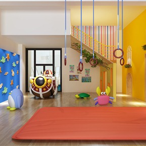 现代 儿童娱乐区 早教中心