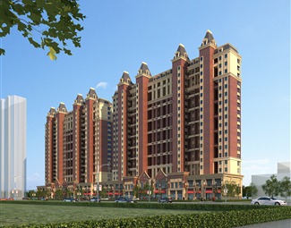 欧式住宅楼建筑