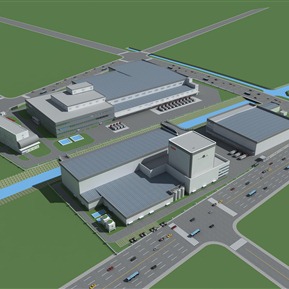 现代 厂房 厂区