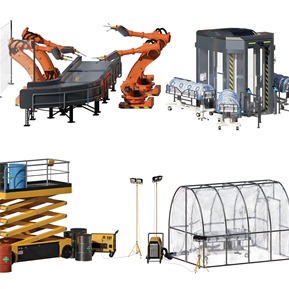 现代 机械臂 机械手臂医疗帐篷升降机探照灯病床电梯