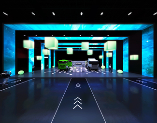 现代 通道 门头通道