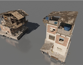 现代废旧建筑