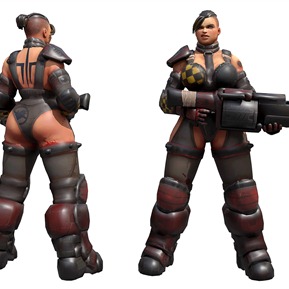 现代 游戏角色 游戏角色女战士